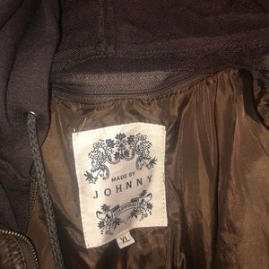 Brown leather jacket